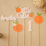 Clementine Centerpieces  - Little Cutie 1st Birthday Decor - Orange Citrus Set
