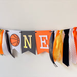 Basketball Highchair Banner Basketball Themed 1st Birthday Party Decorations ports Birthday