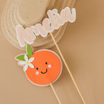 Clementine Centerpieces  - Little Cutie 1st Birthday Decor - Orange Citrus Set