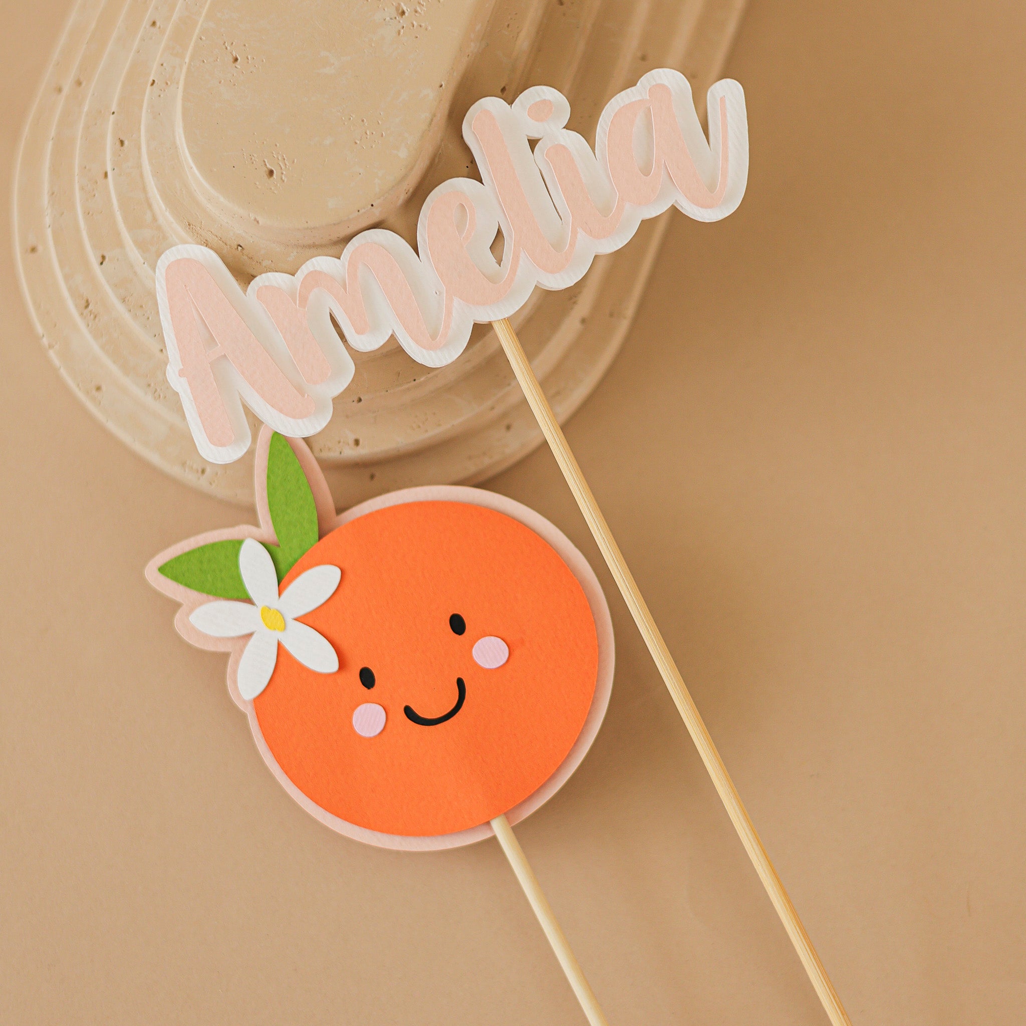 Clementine Centerpieces  - Little Cutie 1st Birthday Decor - Orange Citrus Set