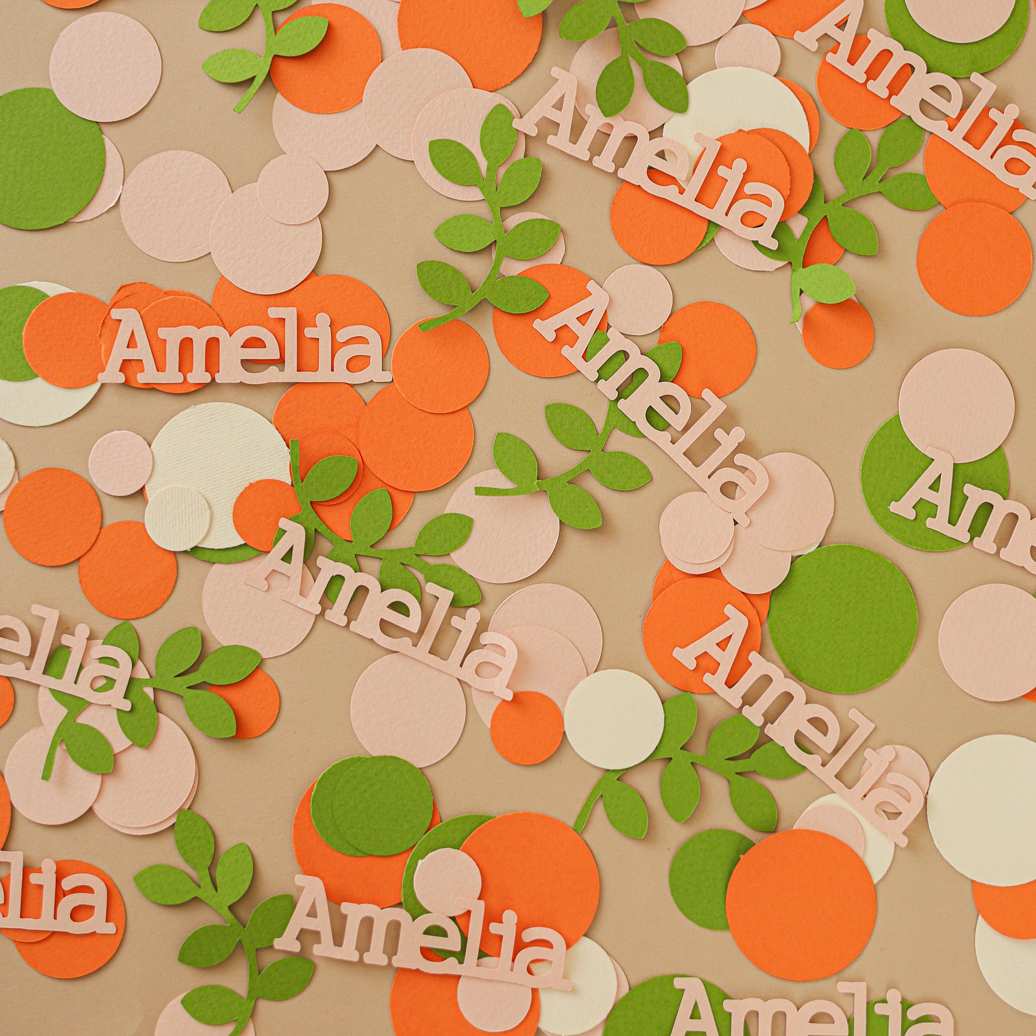 Little Cutie Confetti - Clementine Baby Shower & Birthday Decor