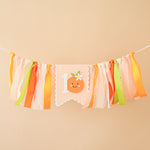 Little Cutie Highchair Banner, Orange Theme Party Decor, Photo Prop