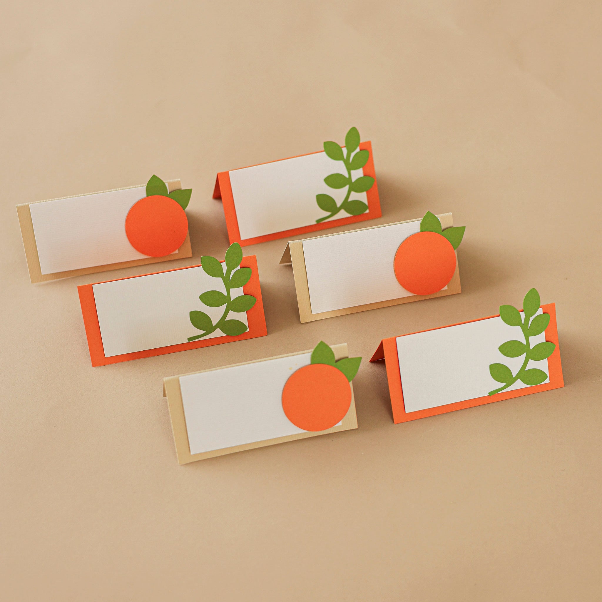 Clementine Place Cards - Little Cutie Birthday & Baby Shower - Orange Citrus Decor