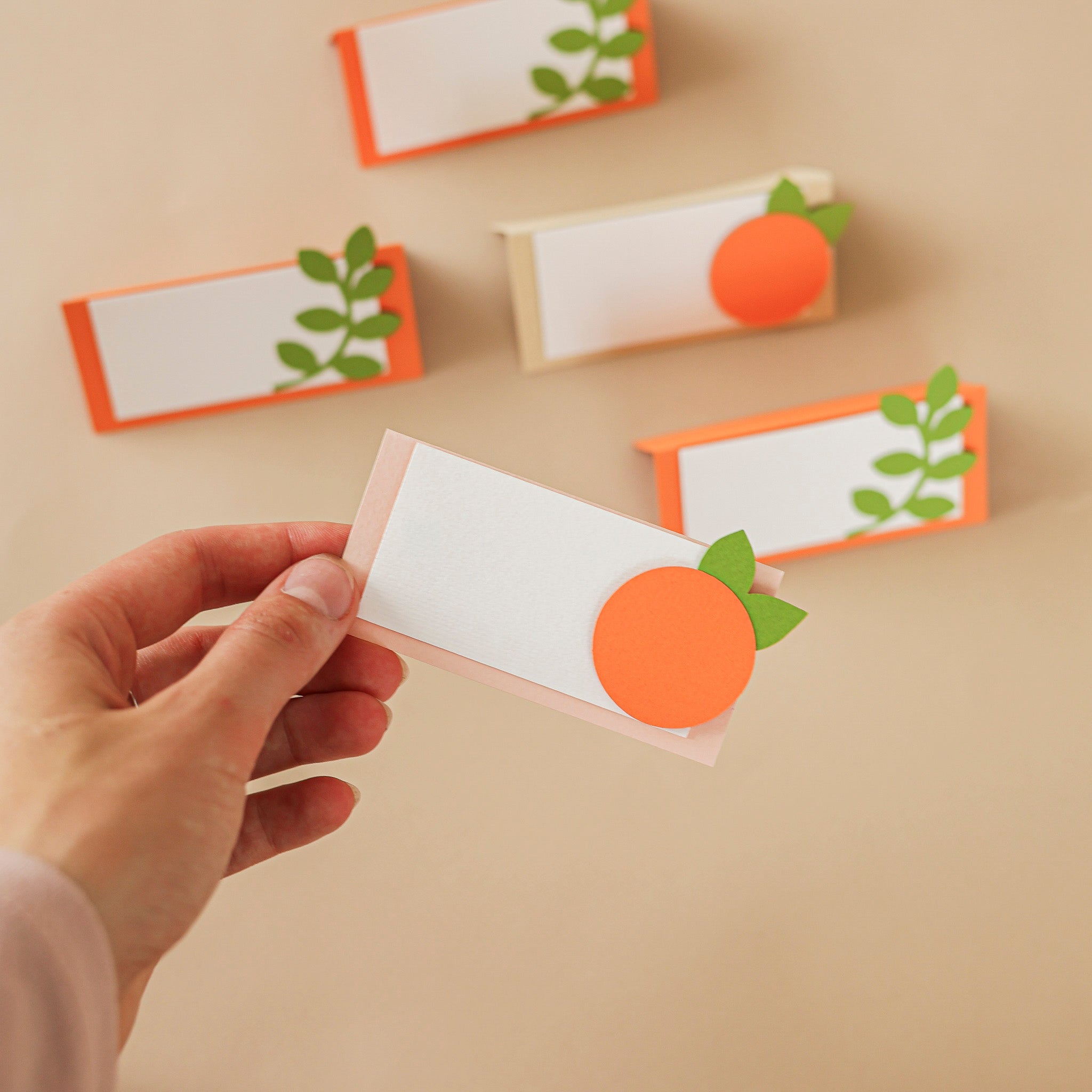 Clementine Place Cards - Little Cutie Birthday & Baby Shower - Orange Citrus Decor