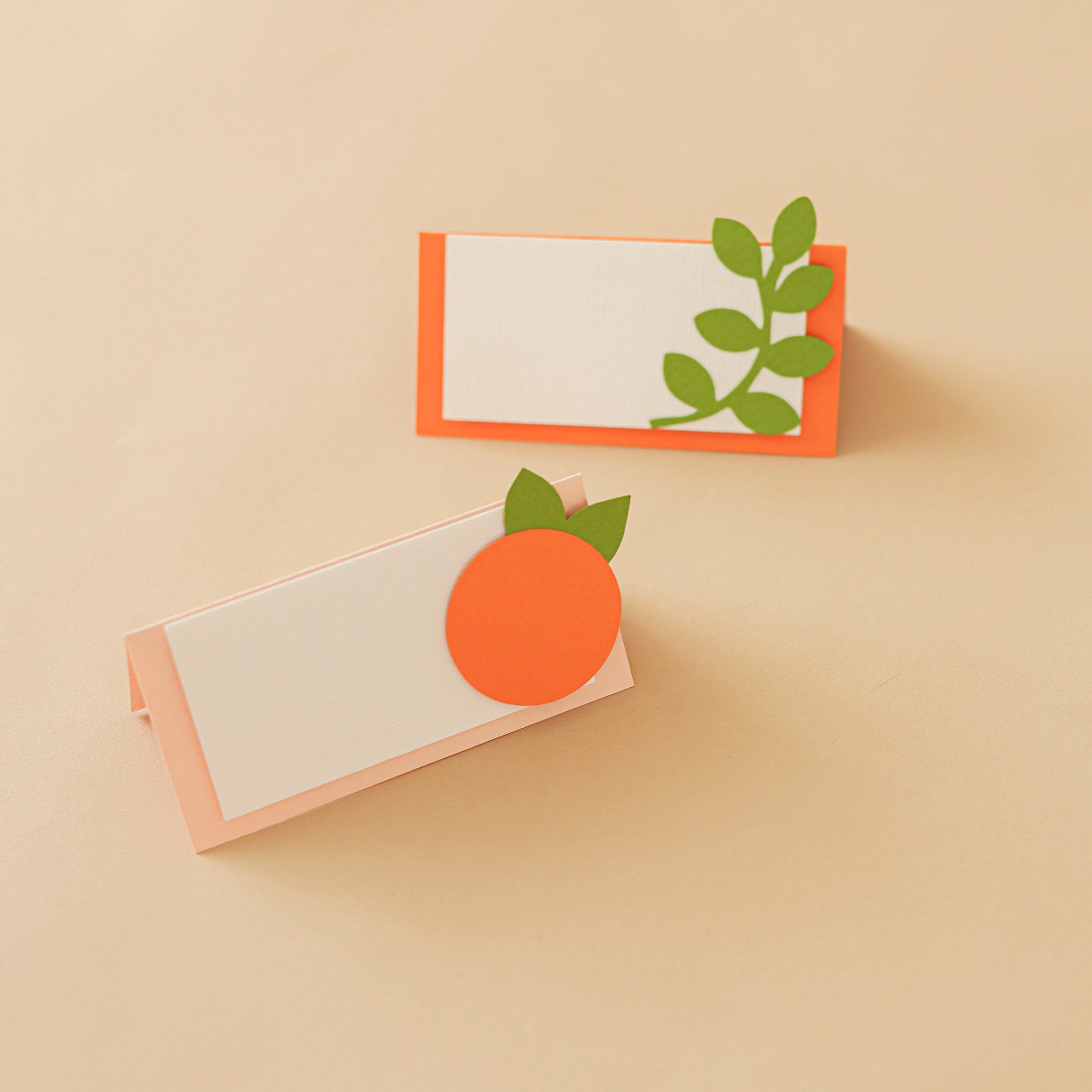 Clementine Place Cards - Little Cutie Birthday & Baby Shower - Orange Citrus Decor