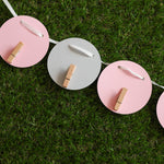 Girl Golf 1st Birthday Monthly Photo Banner - Pink Hole in One Decor