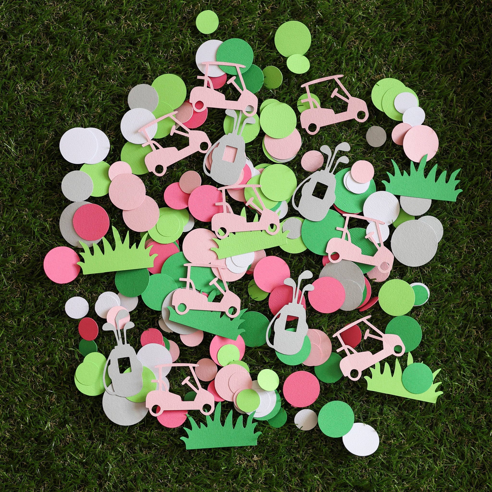 Golf Girl Birthday Confetti - "Hole in One" & "Let's Par-Tee" Table Scatter Decor