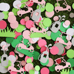 Golf Girl Birthday Confetti - "Hole in One" & "Let's Par-Tee" Table Scatter Decor