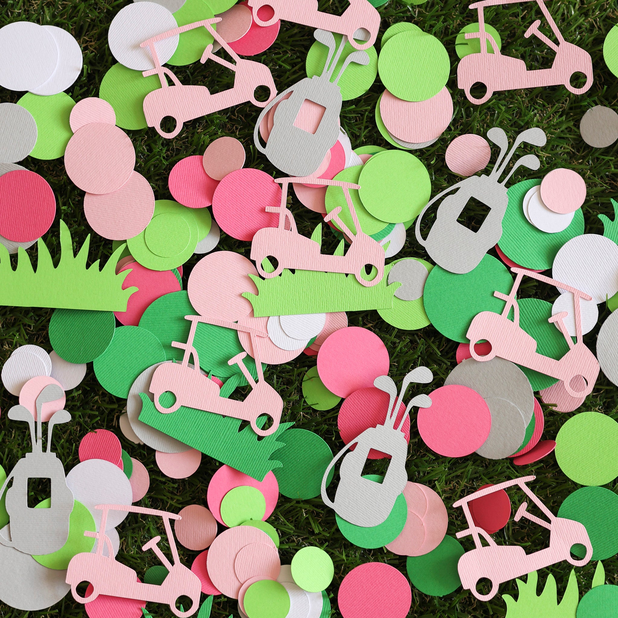 Golf Girl Birthday Confetti - "Hole in One" & "Let's Par-Tee" Table Scatter Decor