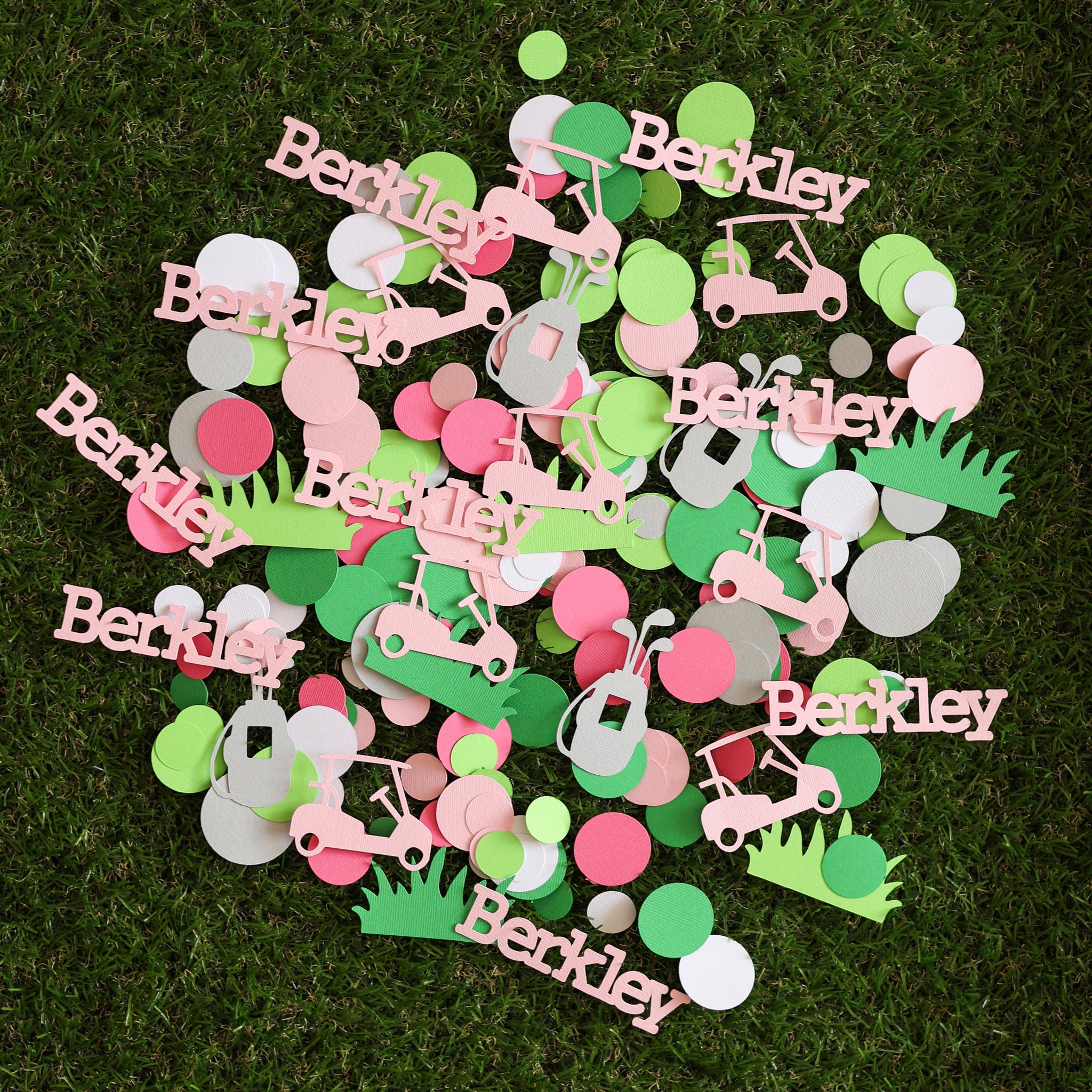 Golf Girl Birthday Confetti - "Hole in One" & "Let's Par-Tee" Table Scatter Decor