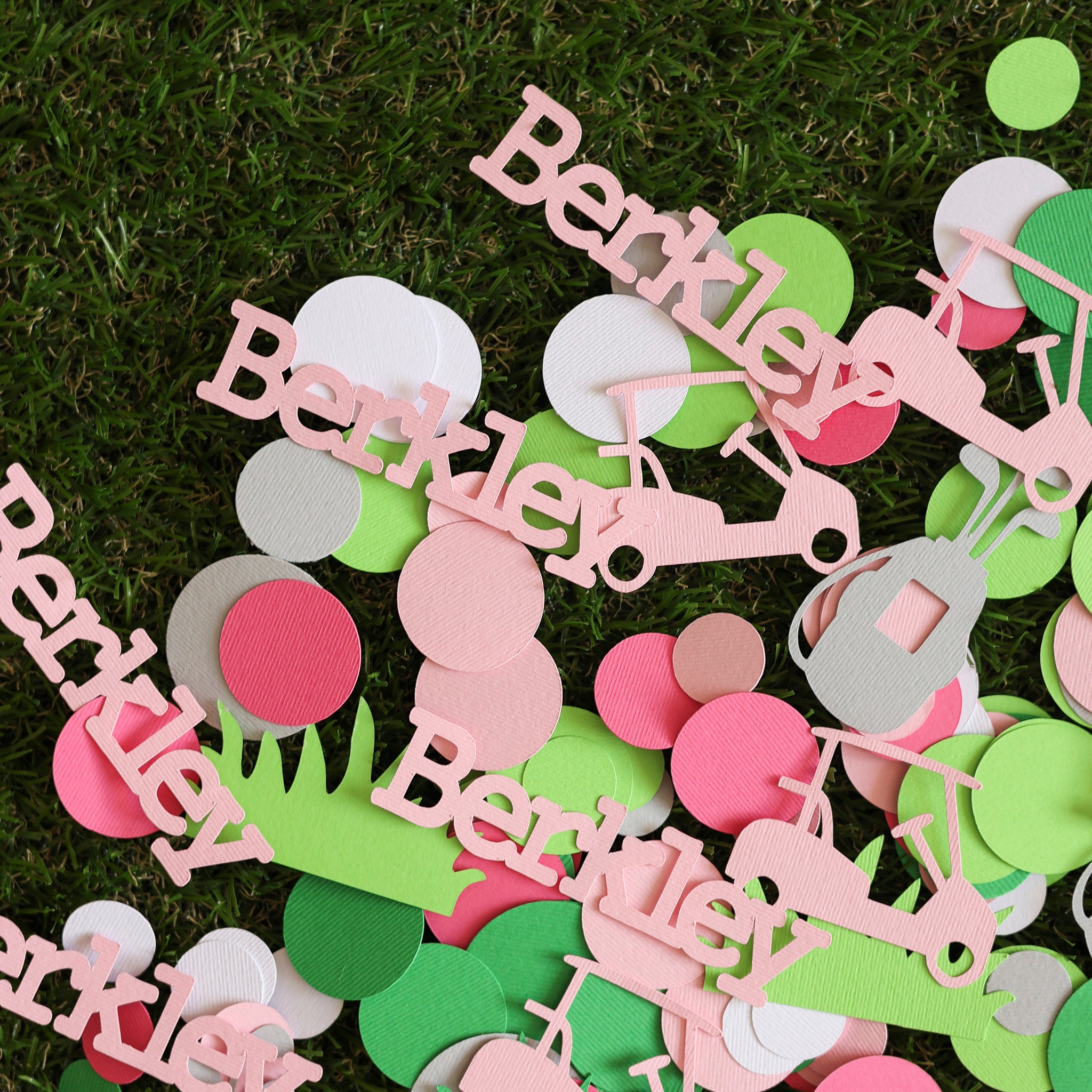 Golf Girl Birthday Confetti - "Hole in One" & "Let's Par-Tee" Table Scatter Decor