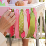 Pink Golf Hole in One Highchair Banner for Girl 1st Birthday Party