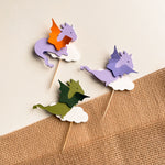 Dragon Baby Shower Cupcake Toppers - Fantasy Birthday Decorations