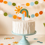 One Happy Boy Cake Topper, 365 Days Smiling, Baby's Birthday Decor
