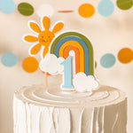 One Happy Boy Cake Topper, 365 Days Smiling, Baby's Birthday Decor