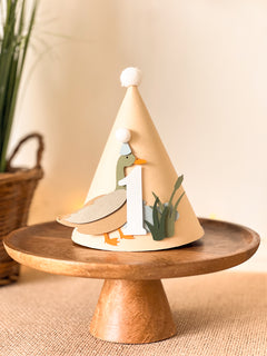 Duck One Party Hat Duck Birthday Hat One Lucky Duck, Mallard Duck party Summer or Fall Birthday