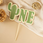 Cactus One Cake Topper - Desert 1st Birthday Party Decoration