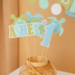 Adorable Turtle Birthday Centerpieces - Ocean Party Decorations