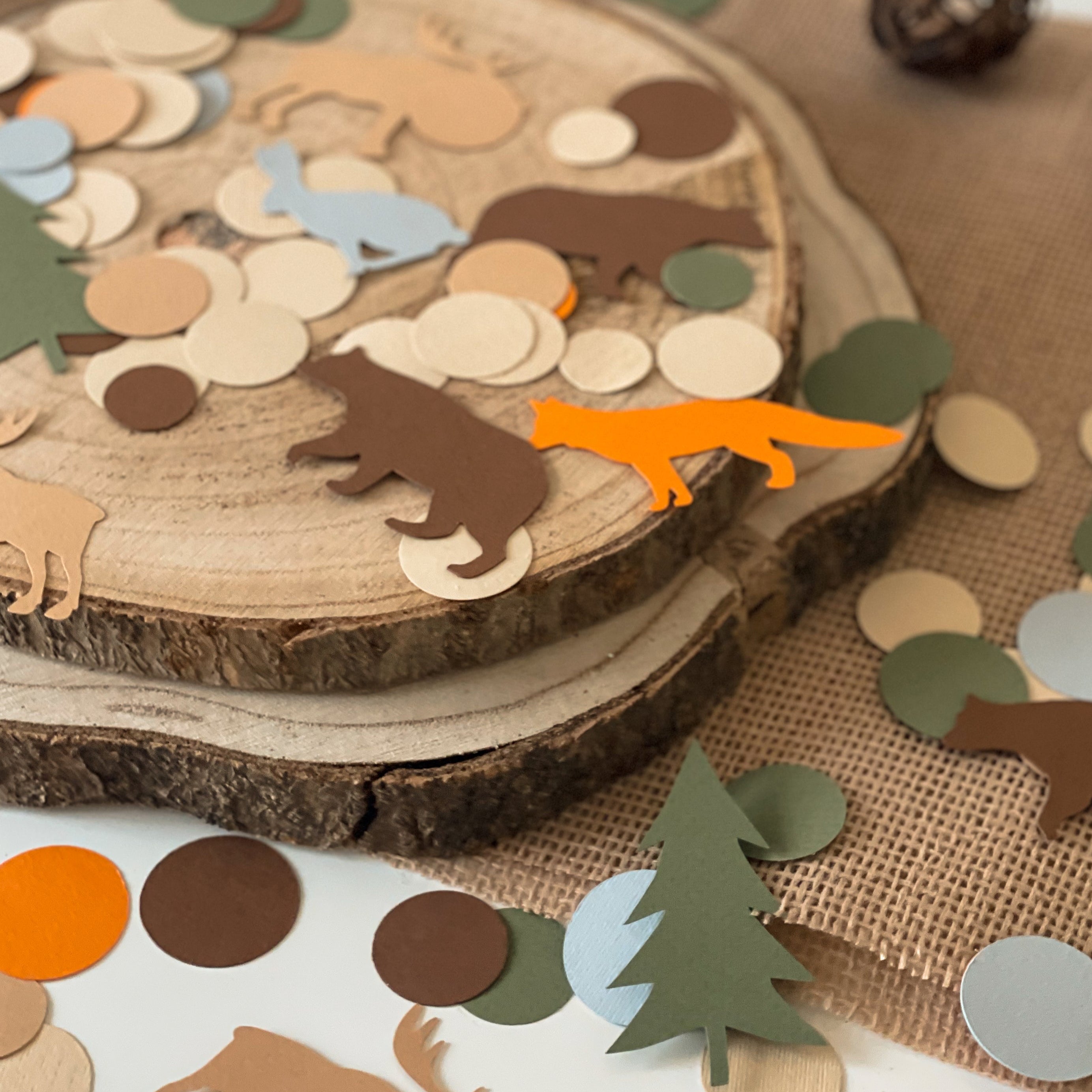 Woodland Paper Confetti Woodland Theme Baby Shower Decorations 