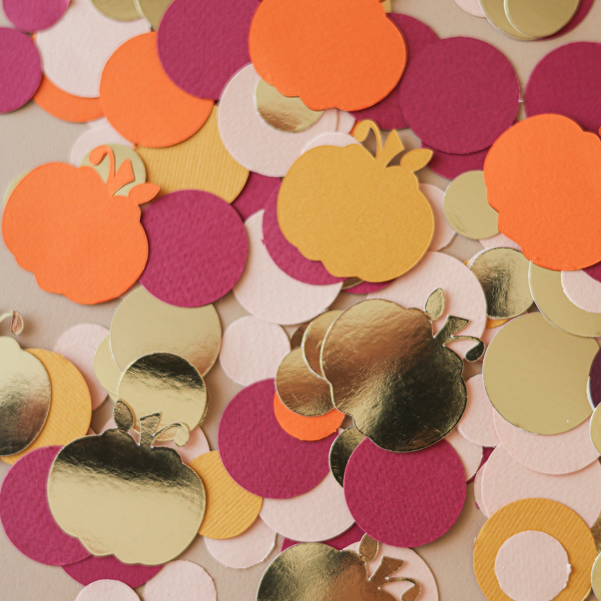 Pumpkin Confetti - Fall Baby Shower, Thanksgiving Table Decor