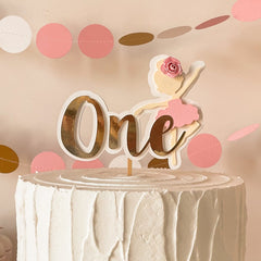 Ballerina Cake Topper Ballet Dancer Birthday Coquette themed party