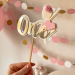 Ballerina Cake Topper Ballet Dancer Birthday Coquette themed party