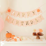 Pumpkin Cupcake Toppers - Burgundy Fall Birthday & Baby Shower Decor