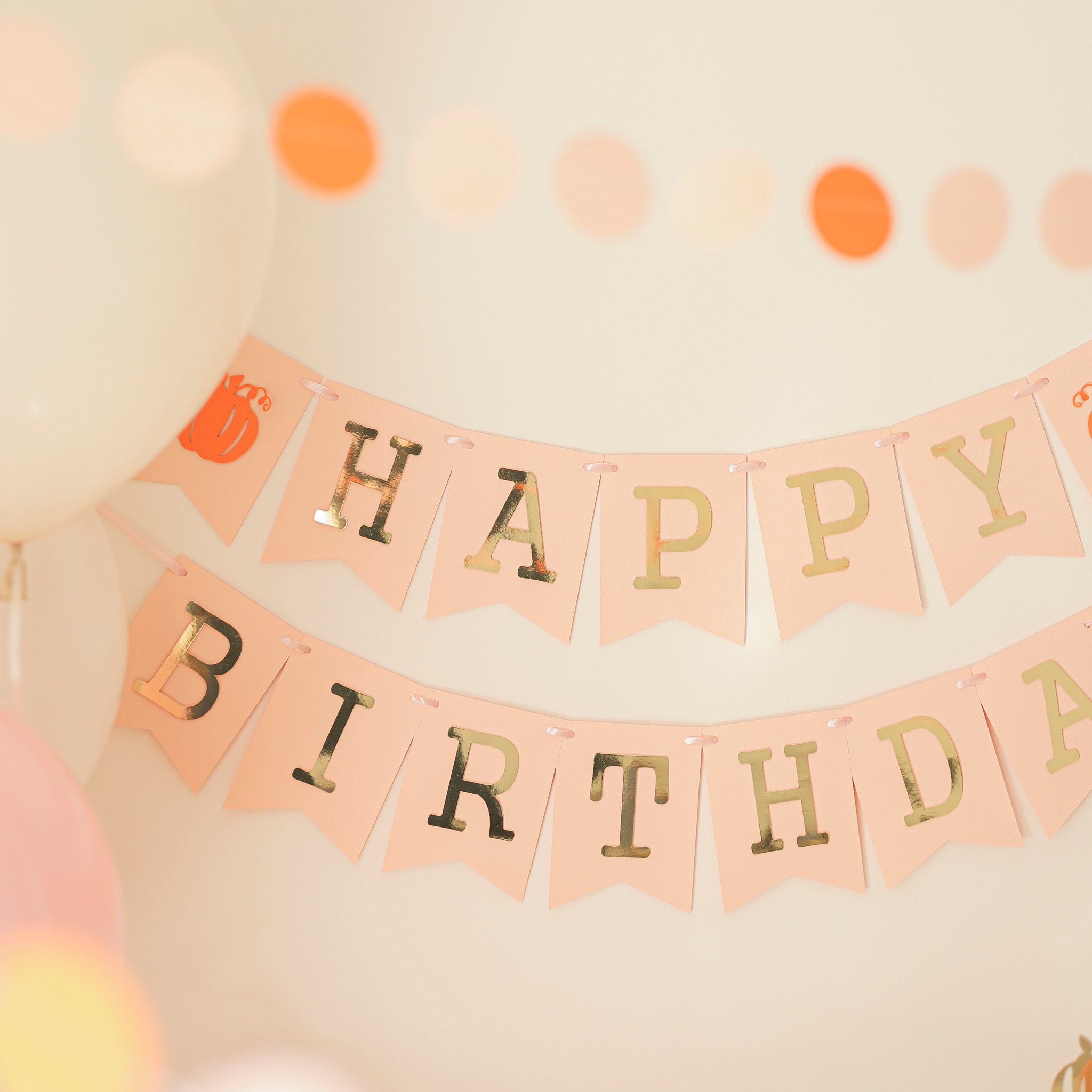 Little Pumpkin 1st Birthday Banner - Fall Girl Party Decorations
