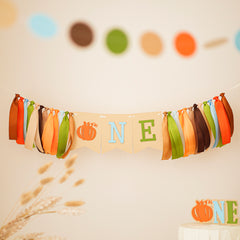 Pumpkin Boy Highchair Banner