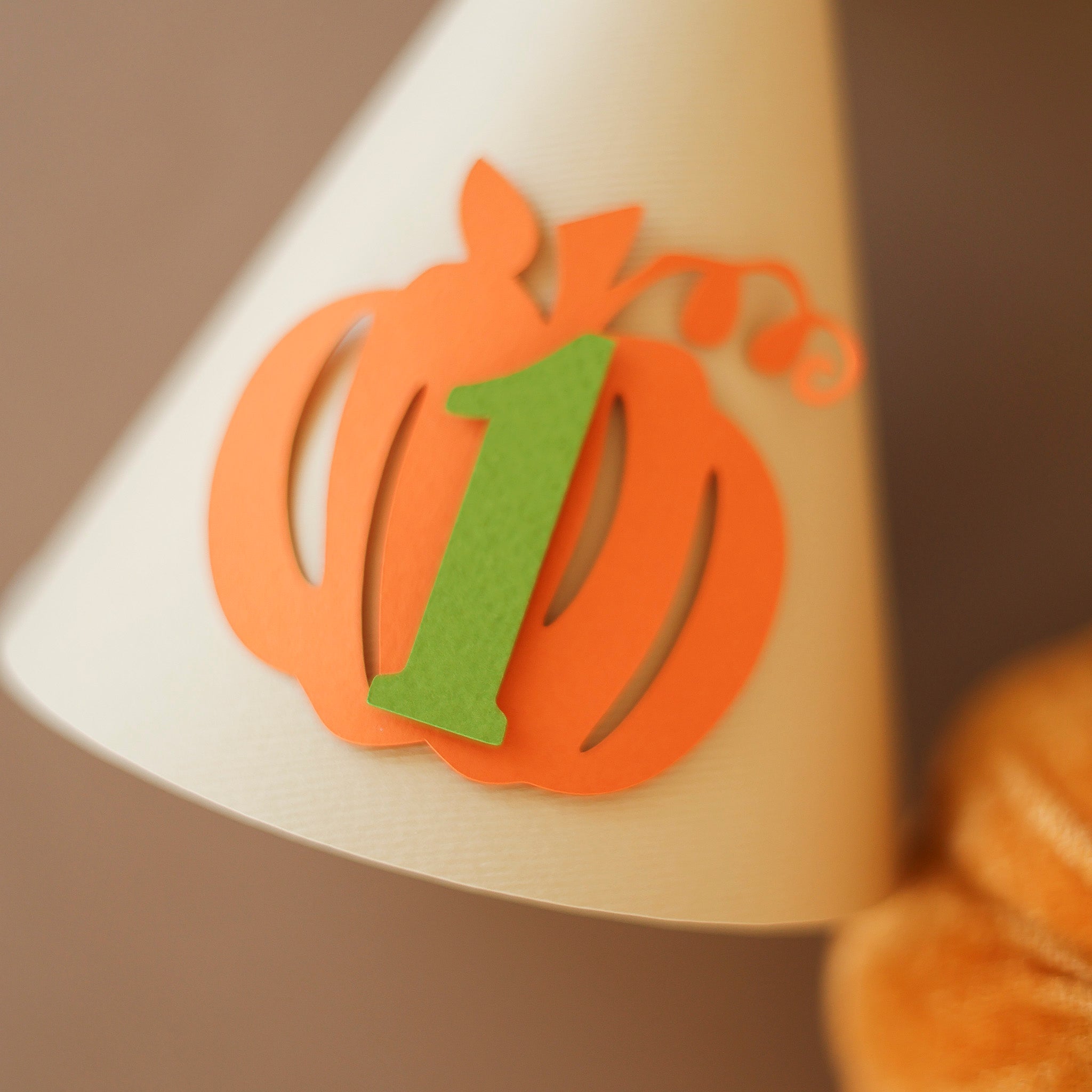 Little Pumpkin First Birthday Hat - Fall 1st Bday Cake Smash Prop