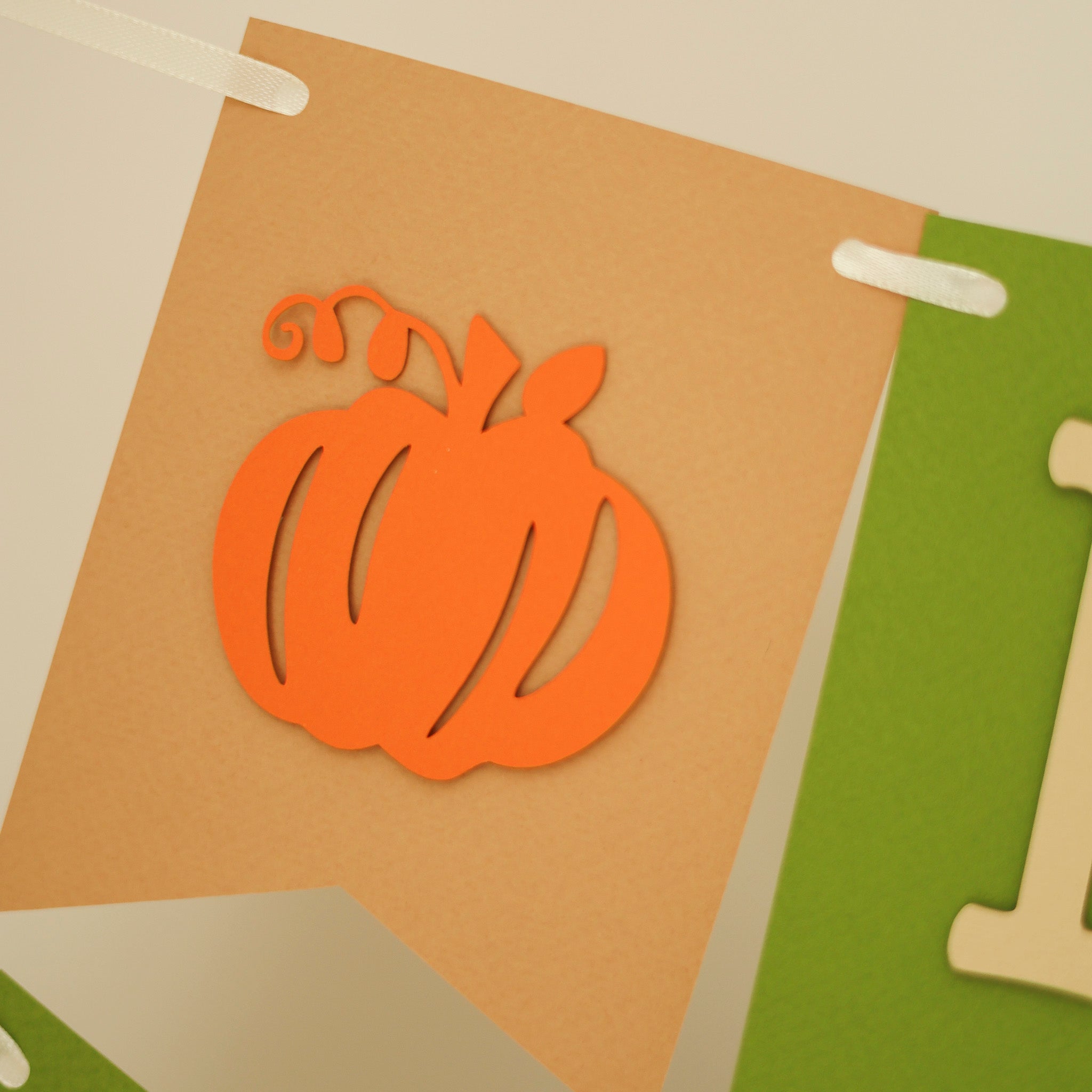 Fall Pumpkin 1st Birthday Banner - Autumn Party Decorations