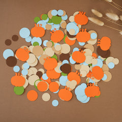 Boy Pumpkin Confetti - Fall 1st Birthday, Baby Shower