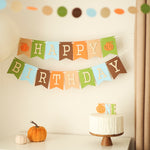 Boy Pumpkin One Cake Topper - Fall 1st Birthday Decorations