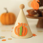 Little Pumpkin First Birthday Hat - Fall 1st Bday Cake Smash Prop