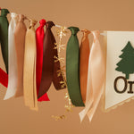 Capybara Highchair Banner - Christmas December Baby 1st Birthday