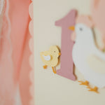 Chicken 1st Birthday Highchair Banner: This Chick is ONE