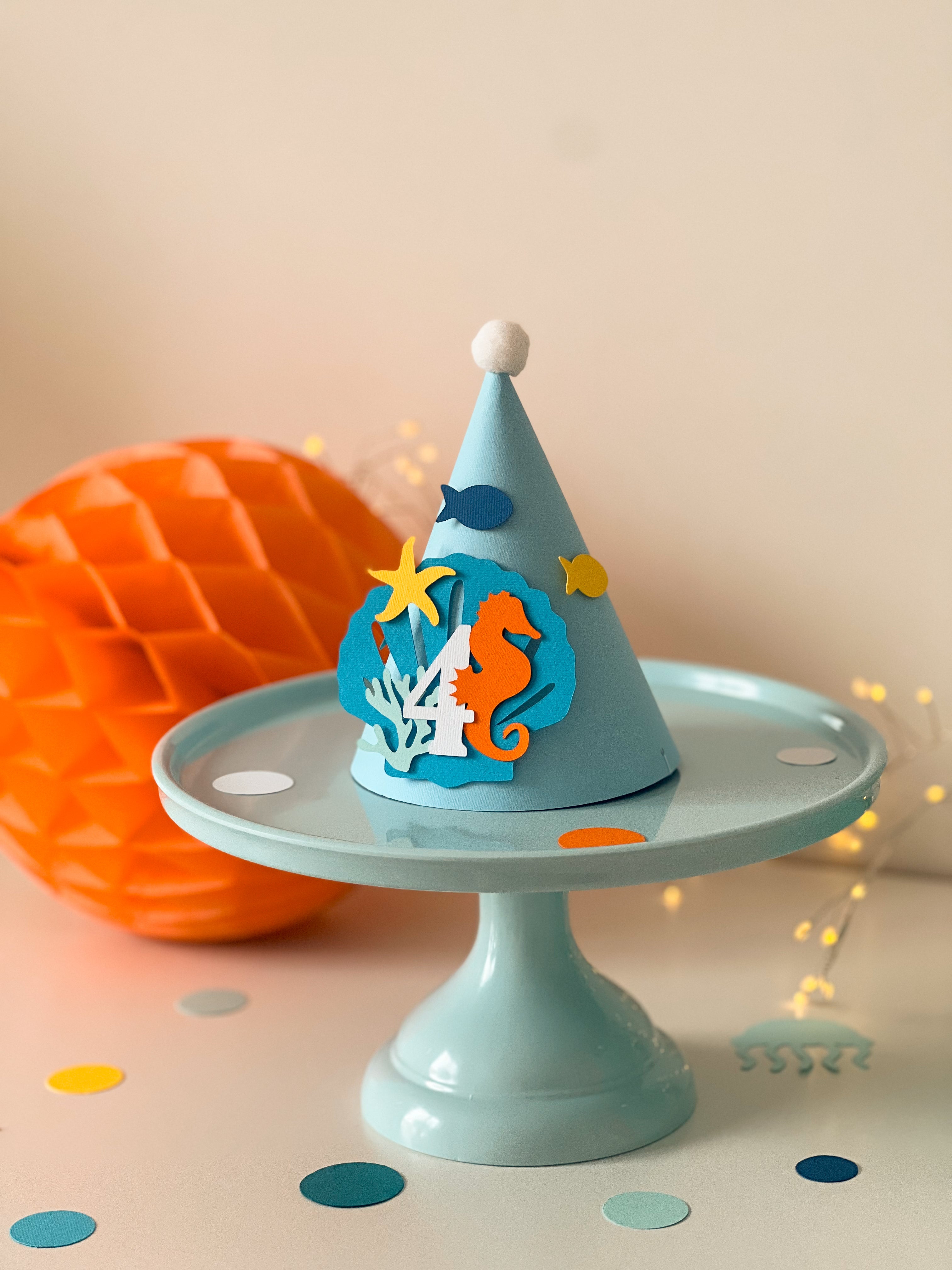 Under The Sea One Party Hat Ocean theme Onder the Sea Birthday 