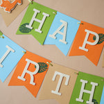 Dinosaur Birthday Banner - Two Rex Party Decor