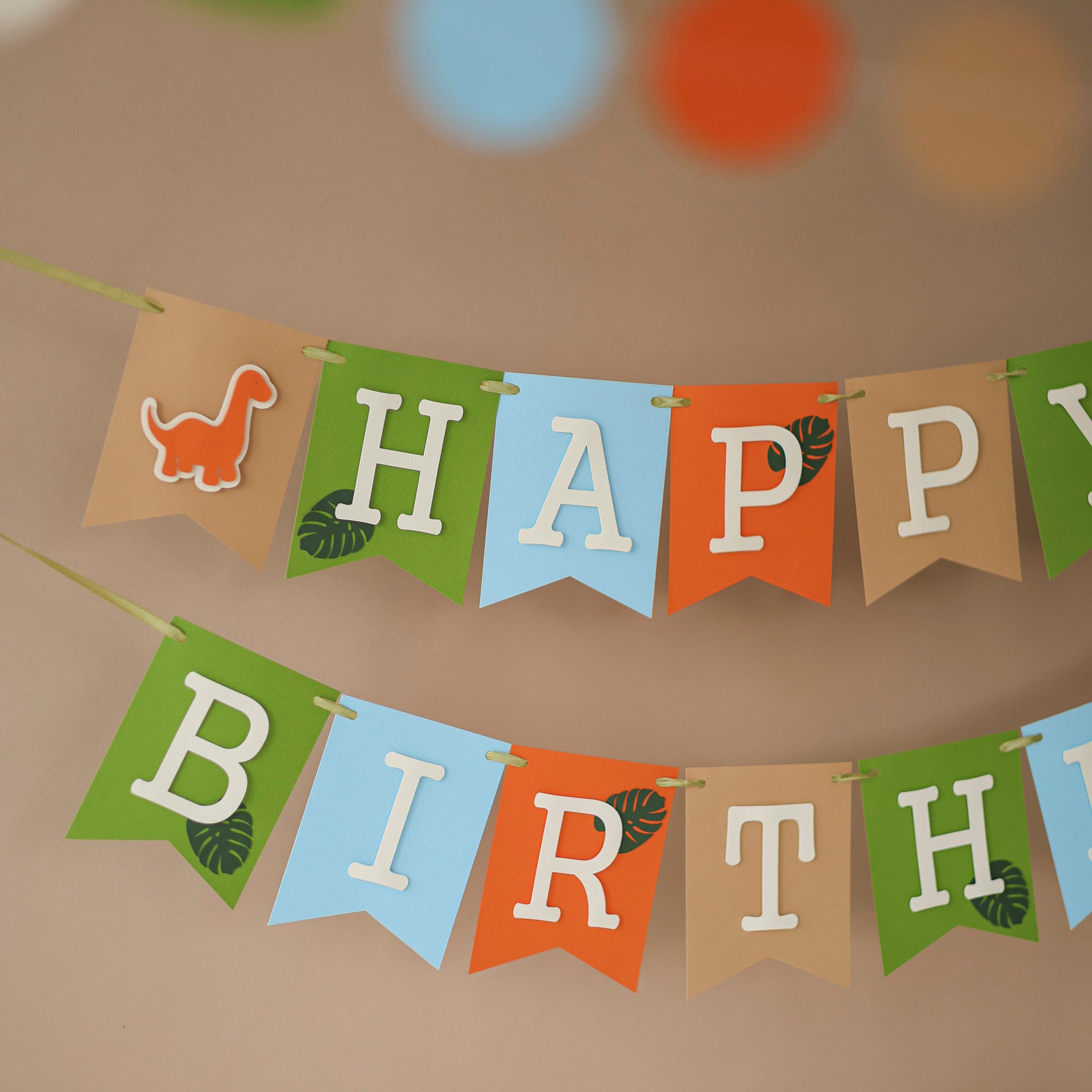 Dinosaur Birthday Banner - Two Rex Party Decor