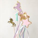 Unicorn Centerpieces Rainbow Birthday party Unicorn themed