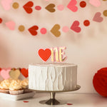 Sweetheart Cake TopperOur Sweetheart is Turning One Birthday Cake Topper Valentines Day 1st Birthday Party Decorations Heart First Birthday Sweetheart is One