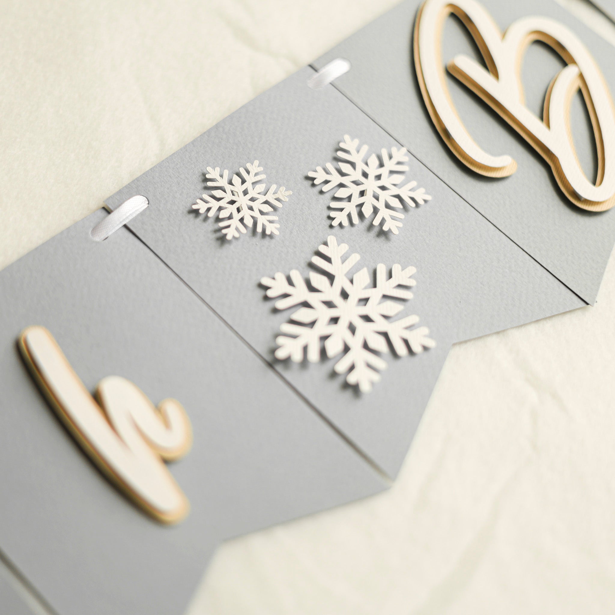 Winter Wonderland 'Oh Boy' Banner - Snowflake Baby Shower Decorations
