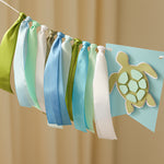Turtle One Highchair Banner - Ocean 1st Birthday Decorations