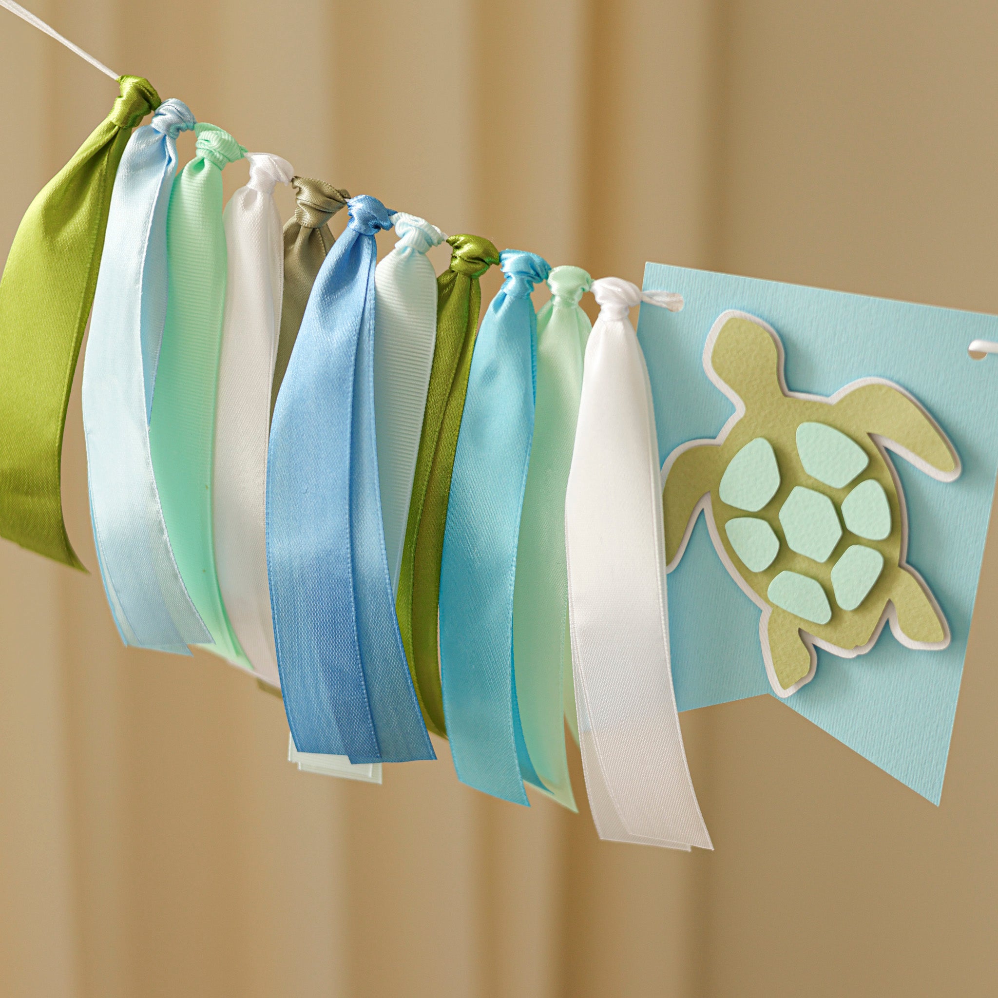 Turtle One Highchair Banner - Ocean 1st Birthday Decorations