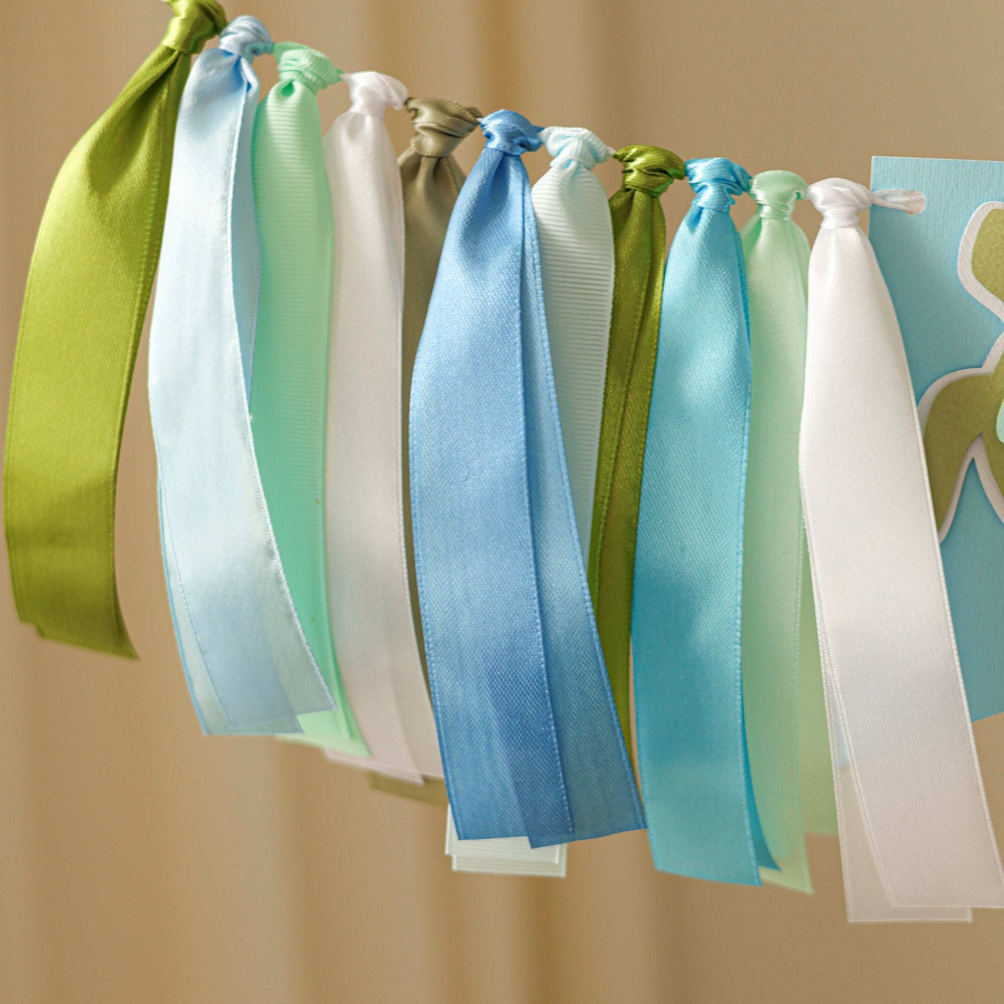 Turtle One Highchair Banner - Ocean 1st Birthday Decorations