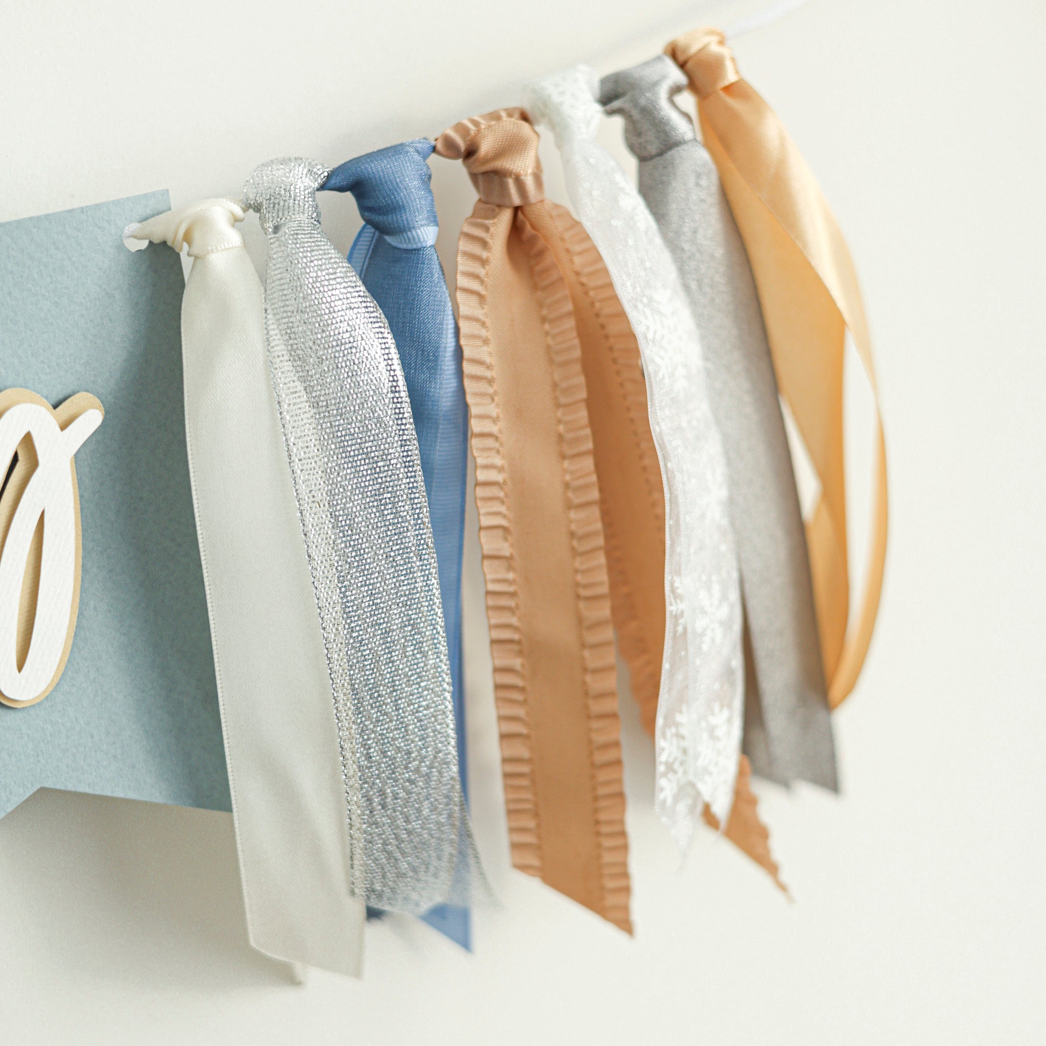 Winter Wonderland 'Oh Boy' Banner - Snowflake Baby Shower Decorations