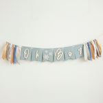 Winter Wonderland 'Oh Boy' Banner - Snowflake Baby Shower Decorations