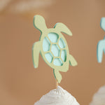 Sea Turtle Cupcake Toppers - Under the Sea Baby Shower