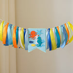 Oneder the Sea Highchair Banner - Ocean 1st Birthday Decoration