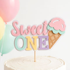 Ice Cream Cake Topper